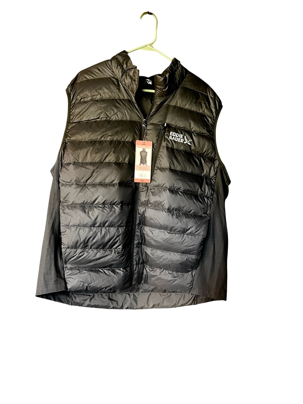 Eddie Bauer NWT Mens Gray Down Fill Lightweight Puffer Vest Sz XXL StormRepel